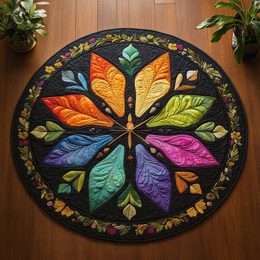 Zen Bloom CM1505026CL Quilted Round Mat