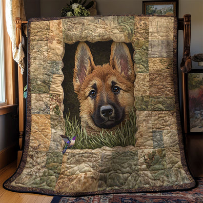 German Shepherd Gaze WN0711078CL Quilt