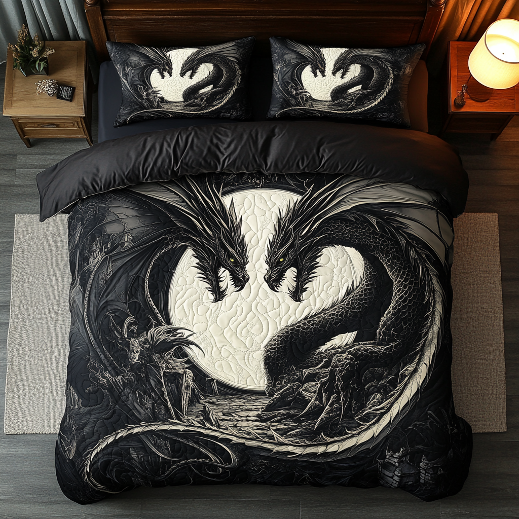 Majestic Dragon WU0801003CL Duvet Cover Set
