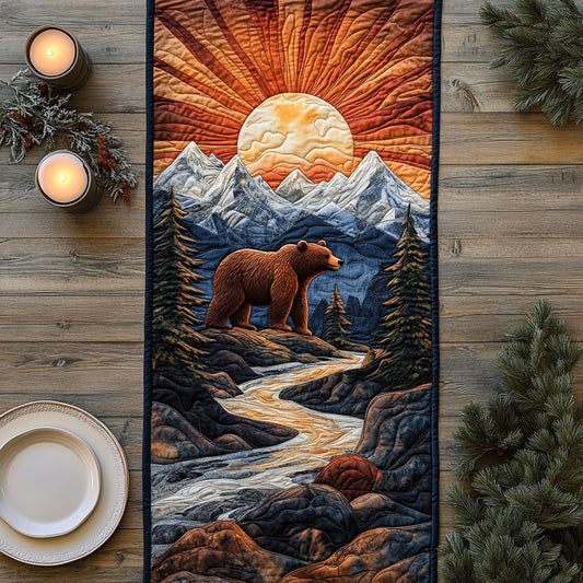 Mystic Bear CW2005277CL Quilted Table Runner