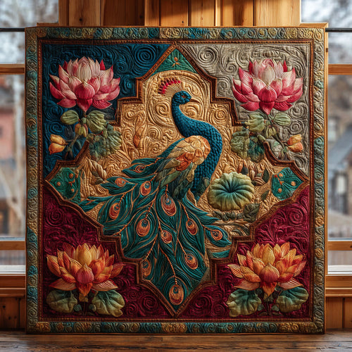 Blooming Lotus Peacock CW2908042CL Quilt