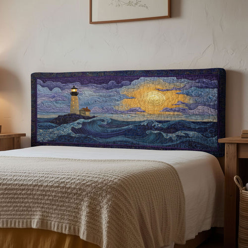 Lighthouse Sea Bloom WN1112165CL Quilted Headboard Slipcover