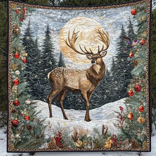 Christmas Stag Forest WP0711014CL Quilt