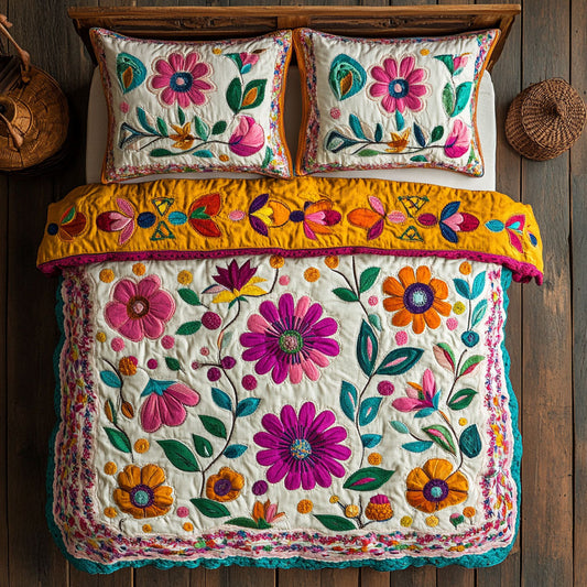 Beautiful Flower Garden CQ2605004CL Duvet Cover Set