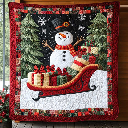 Snowman Delivery Present WP0512026CL Quilt