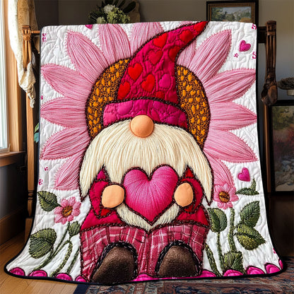 Sunflower Gnome Valentine WX2101047CL Quilt