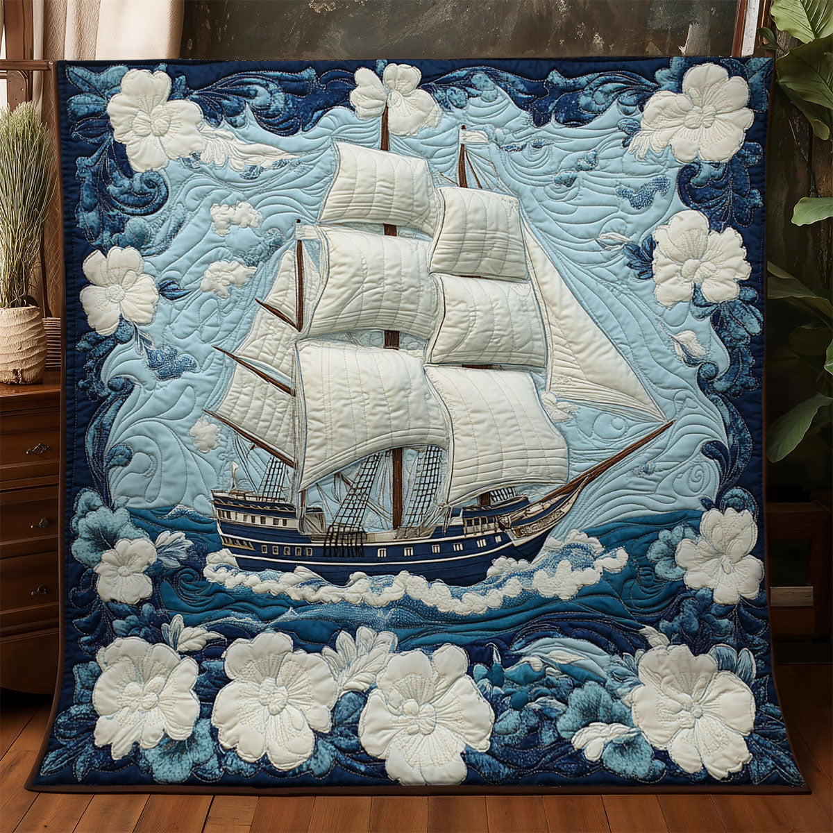 Ship Ocean WX0406047CL Quilt