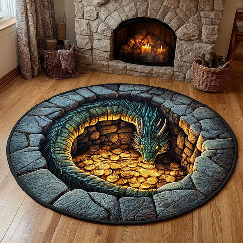 Dragon Emerald Guard CW0310032CL Quilted Round Mat