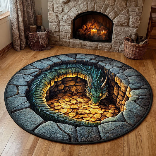 Dragon Emerald Guard CW0310032CL Quilted Round Mat