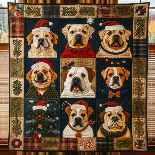 Dog Christmas Companions WN1810022CL Quilt