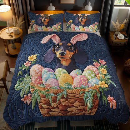 Bunny Eared Dachshund WN1701092CL Duvet Cover Set