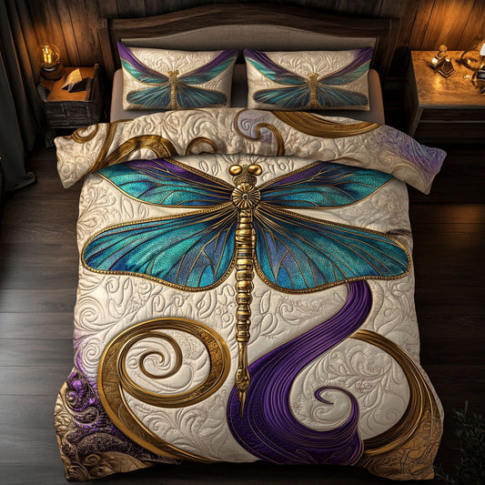 Mystic Teal Dragonfly WY2402033CL Duvet Cover Set