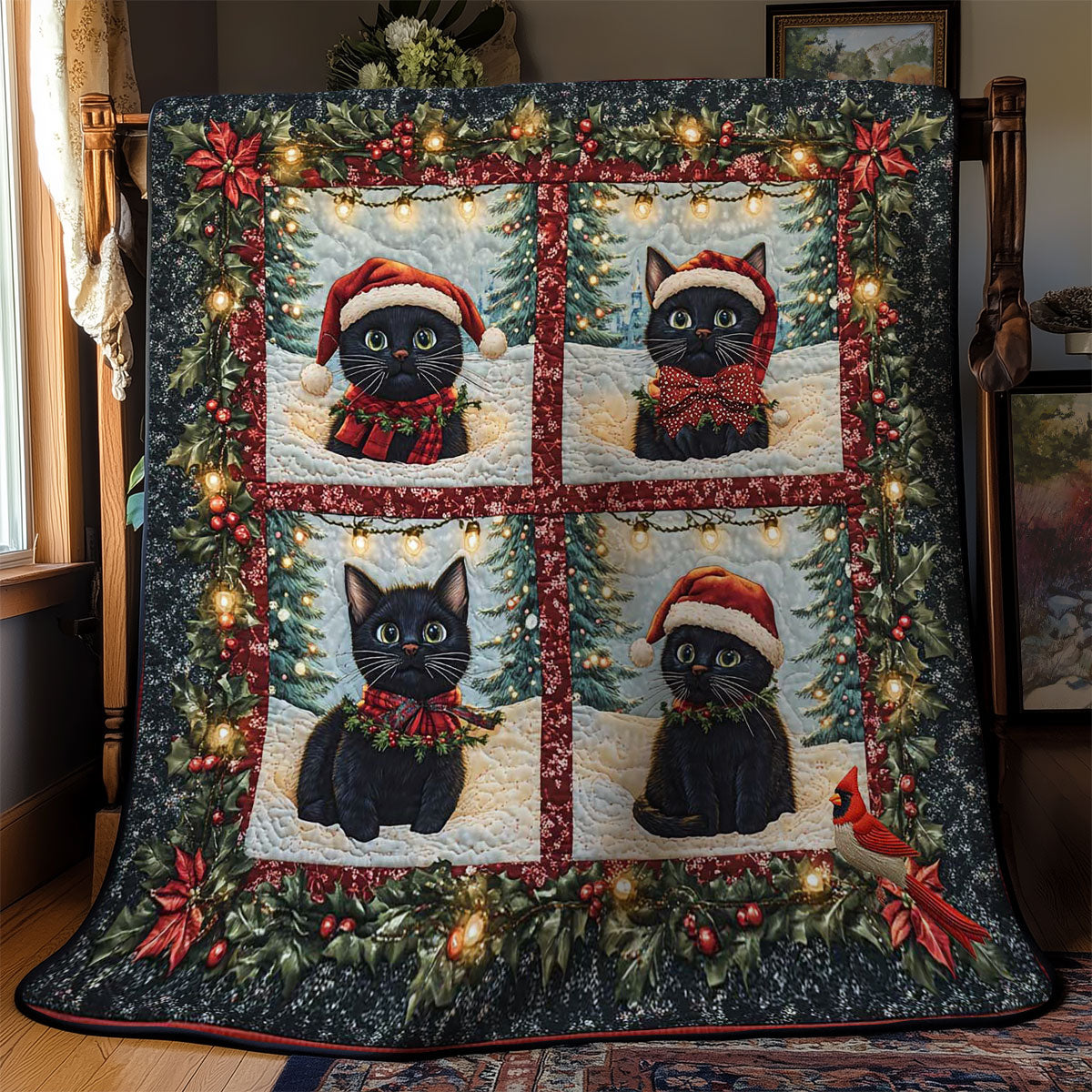 Cozy Cat Wonderland WN1812013CL Quilt