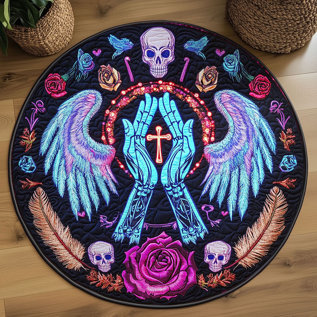 Eternal Prayer WN2708031CL Quilted Round Mat