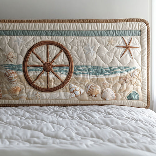 Tideway Ship Wheel WN0501080CL Quilted Headboard Slipcover