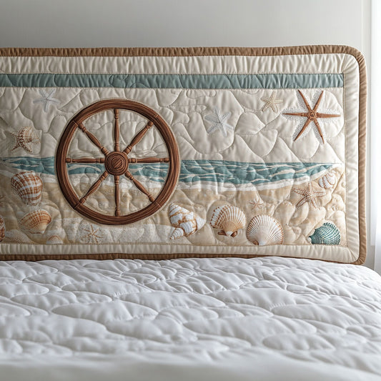 Tideway Ship Wheel WN0501080CL Quilted Headboard Slipcover