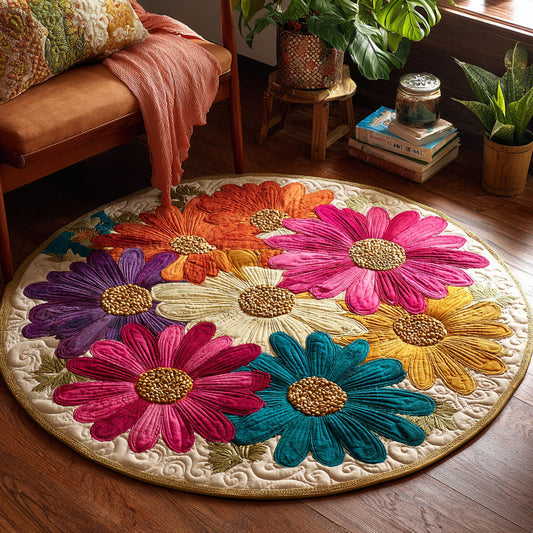 Bloom Daisy CW0708015CL Quilted Round Mat