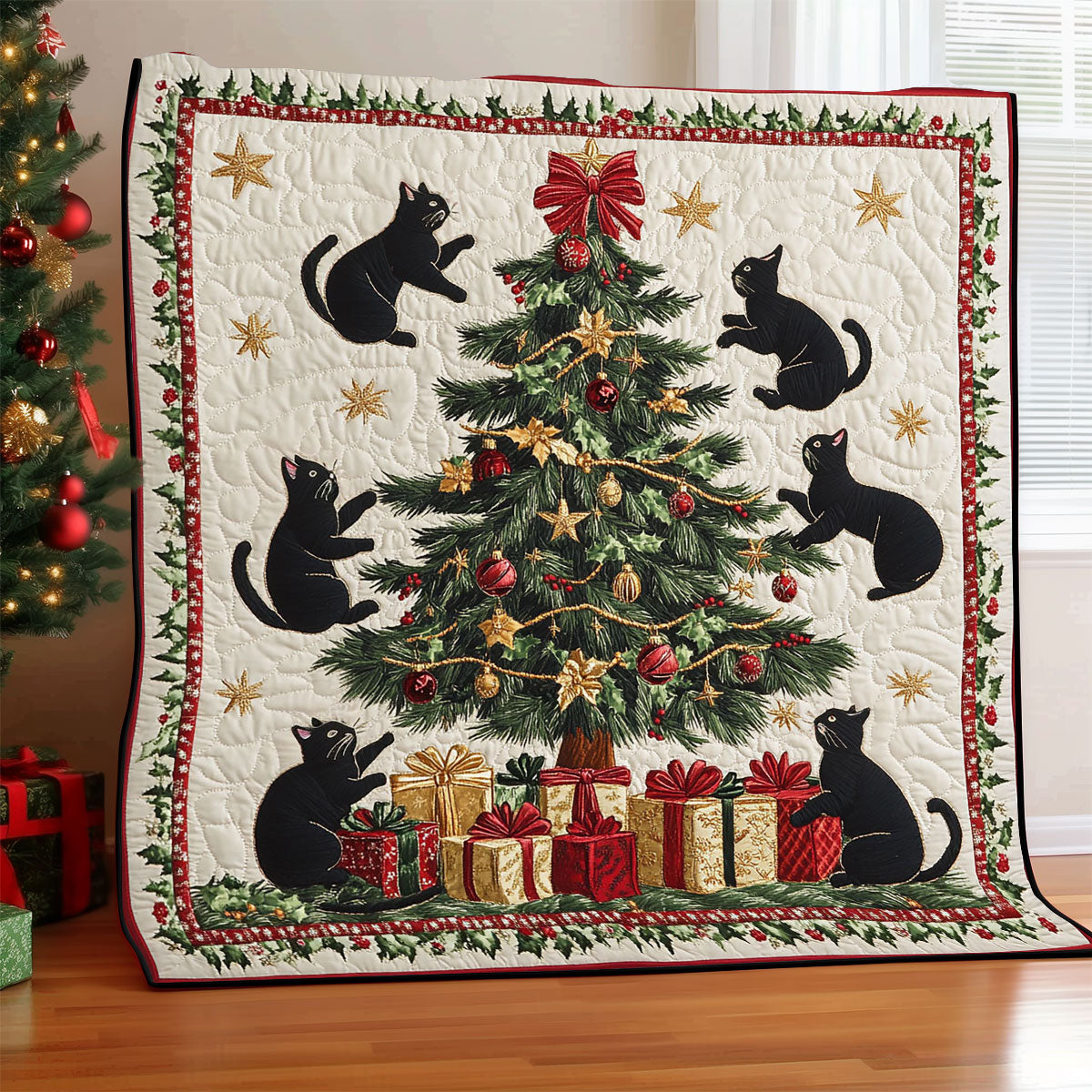 Christmas Cat Tree CW0711034CL Quilt