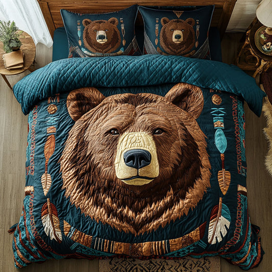 Tribal Grizzly Strength CP1007021CL Duvet Cover Set