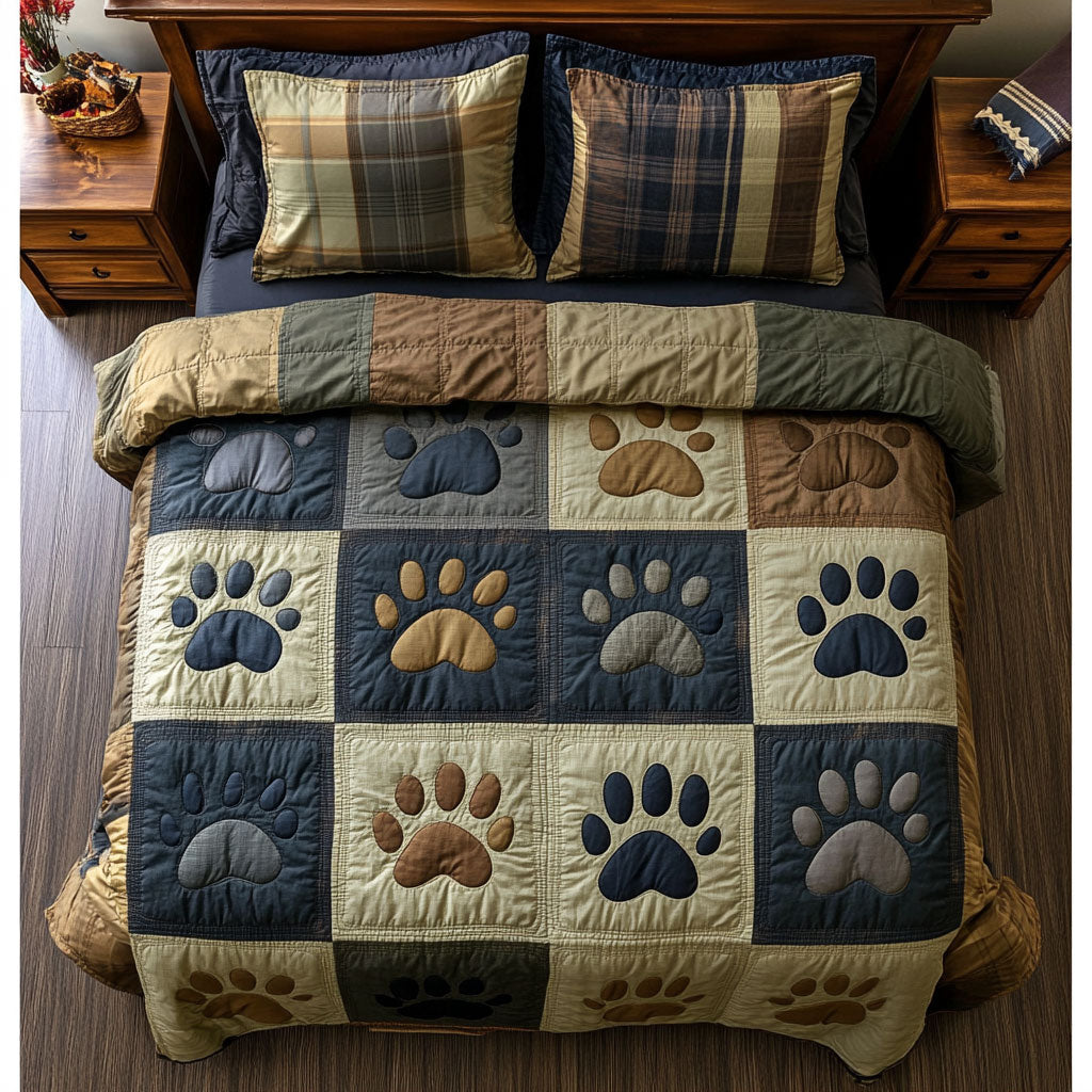 Cozy Trail Paw CW2308022CL Duvet Cover Set