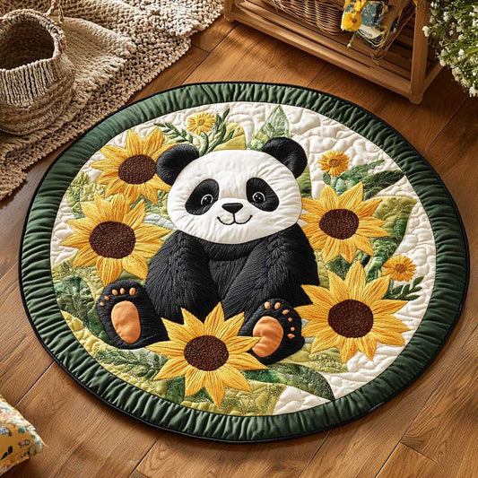 Panda Bliss WN1903014CL Quilted Round Mat