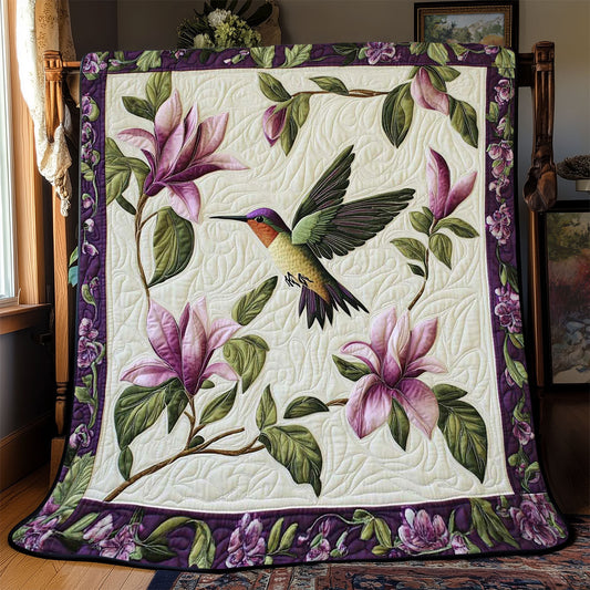 Hummingbird Floral WP1102009CL Quilt