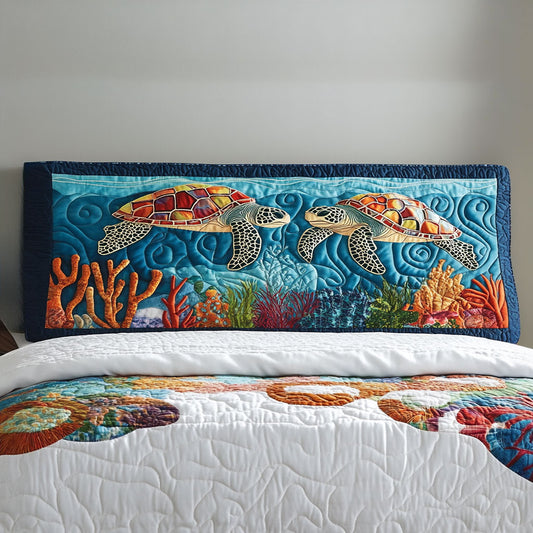 Coral Turtle WN2312007CL Quilted Headboard Slipcover