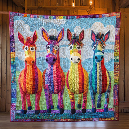 Happy Donkey CW2508044CL Quilt