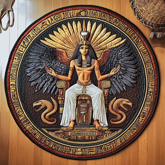 Sun Throne Of Isis WY3007053CL Quilted Round Mat