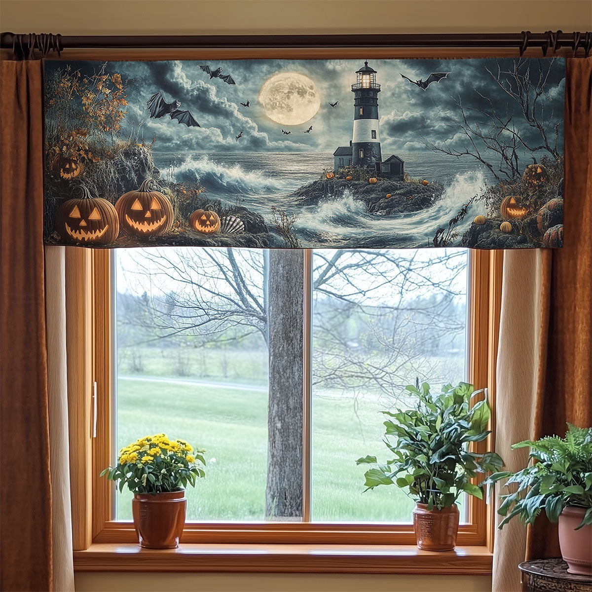 Lighthouse Watch WN2207061CL Quilted Valance
