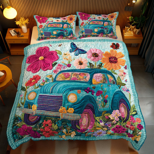 Hippie Vintage Car WY2612066CL Duvet Cover Set