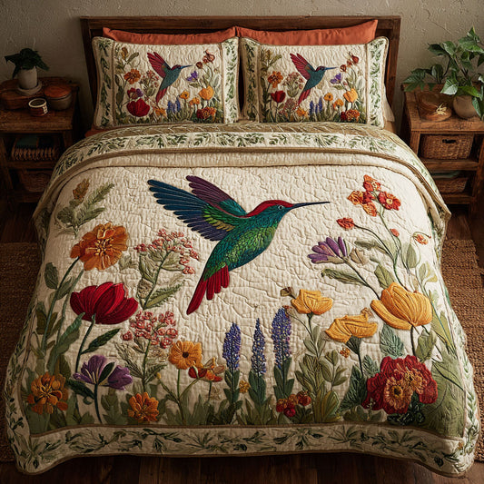 Floral Hummingbird CW0509021CL Duvet Cover Set