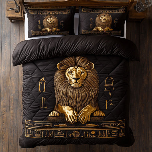 Golden Sphinx Lion WY1807047CL Duvet Cover Set