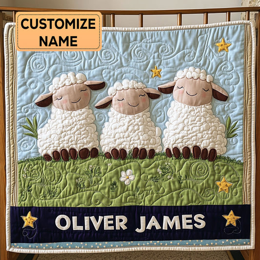 Fleece Dreams CP2507038CL Personalized Baby Quilt