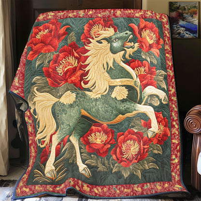 Jade Kirin Peony CW2107016CL Quilt