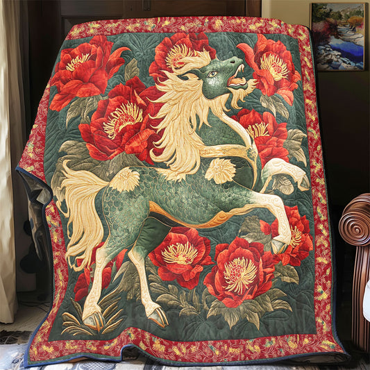 Jade Kirin Peony CW2107016CL Quilt