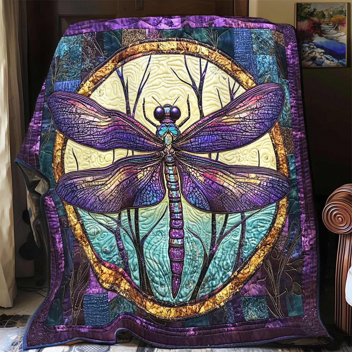 Purple Dragonfly WX0805029CL Quilt