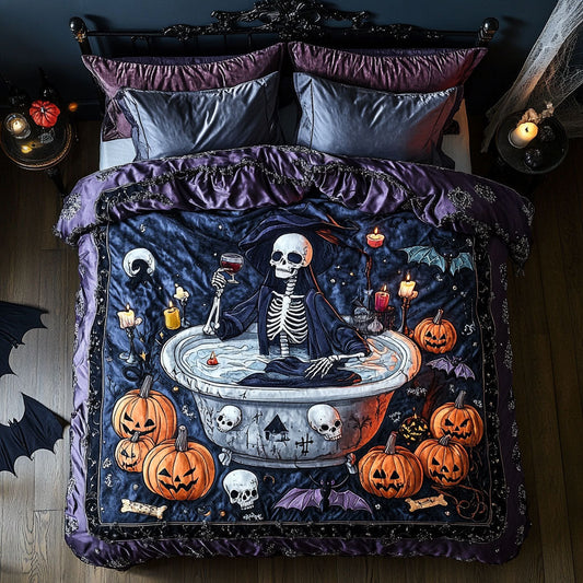 Bathing Skeleton WN2008004CL Duvet Cover Set