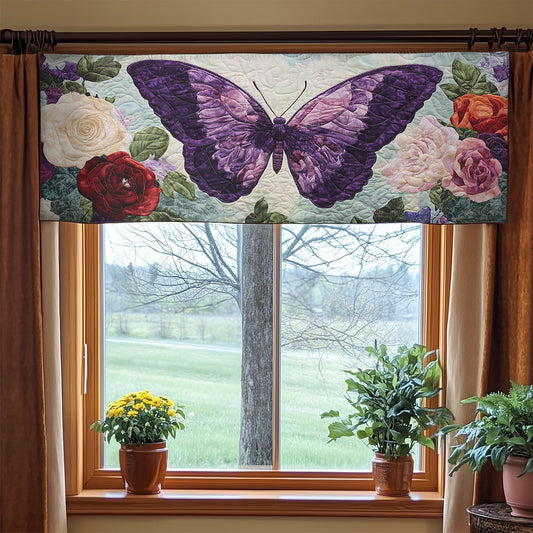 Harmony Butterfly WN2003014CL Quilted Valance