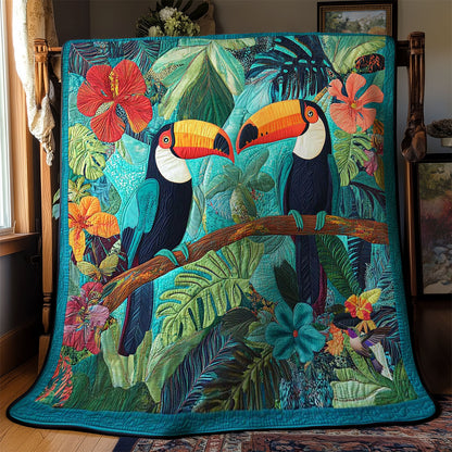 Colorful Toucans Garden WN0511004CL Quilt