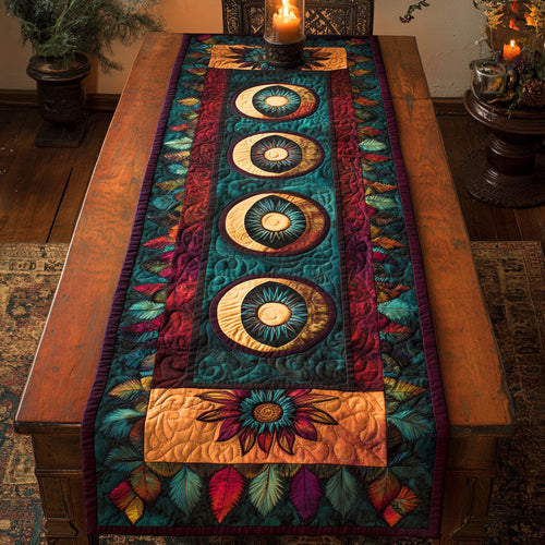 Radiant Earth Mandala CM2205049CL Quilted Table Runner