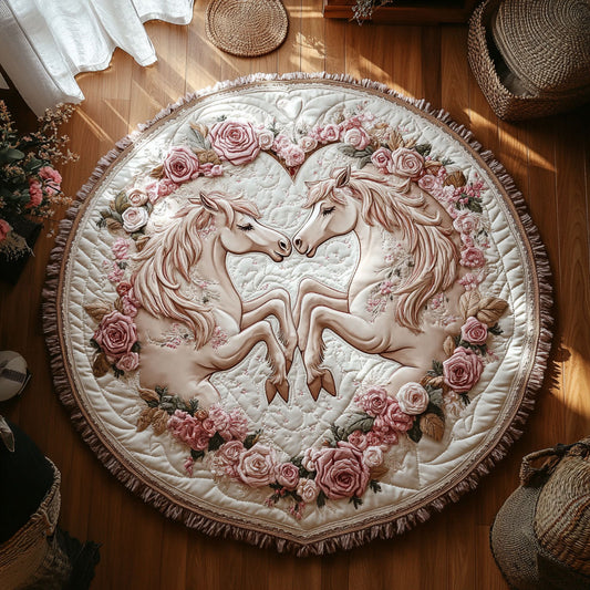 Whispers Of Love WY0107059CL Quilted Round Mat