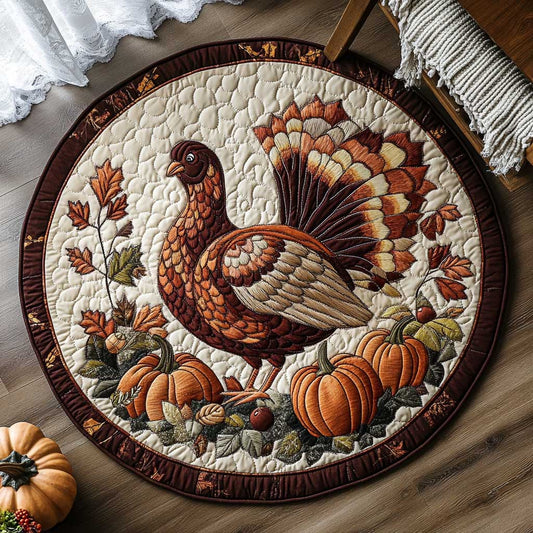 Golden Turkey WN1903043CL Quilted Round Mat