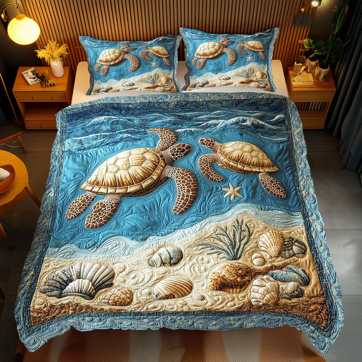 Turtle Family WP1112050CL Duvet Cover Set