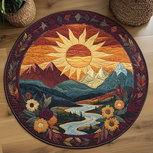 Sunrise Valley WN2508111CL Quilted Round Mat