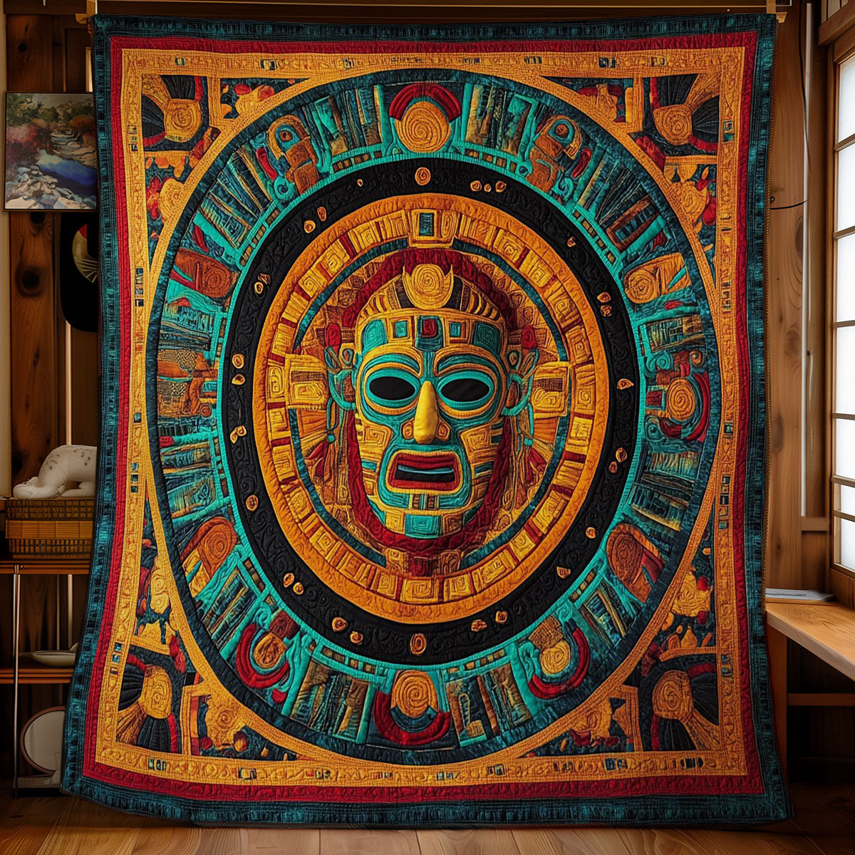 Aztec Mask WY0503091CL Quilt