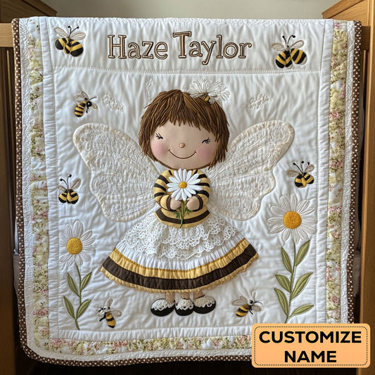 Daisy Bee WN2807046CL Personalized Baby Quilt
