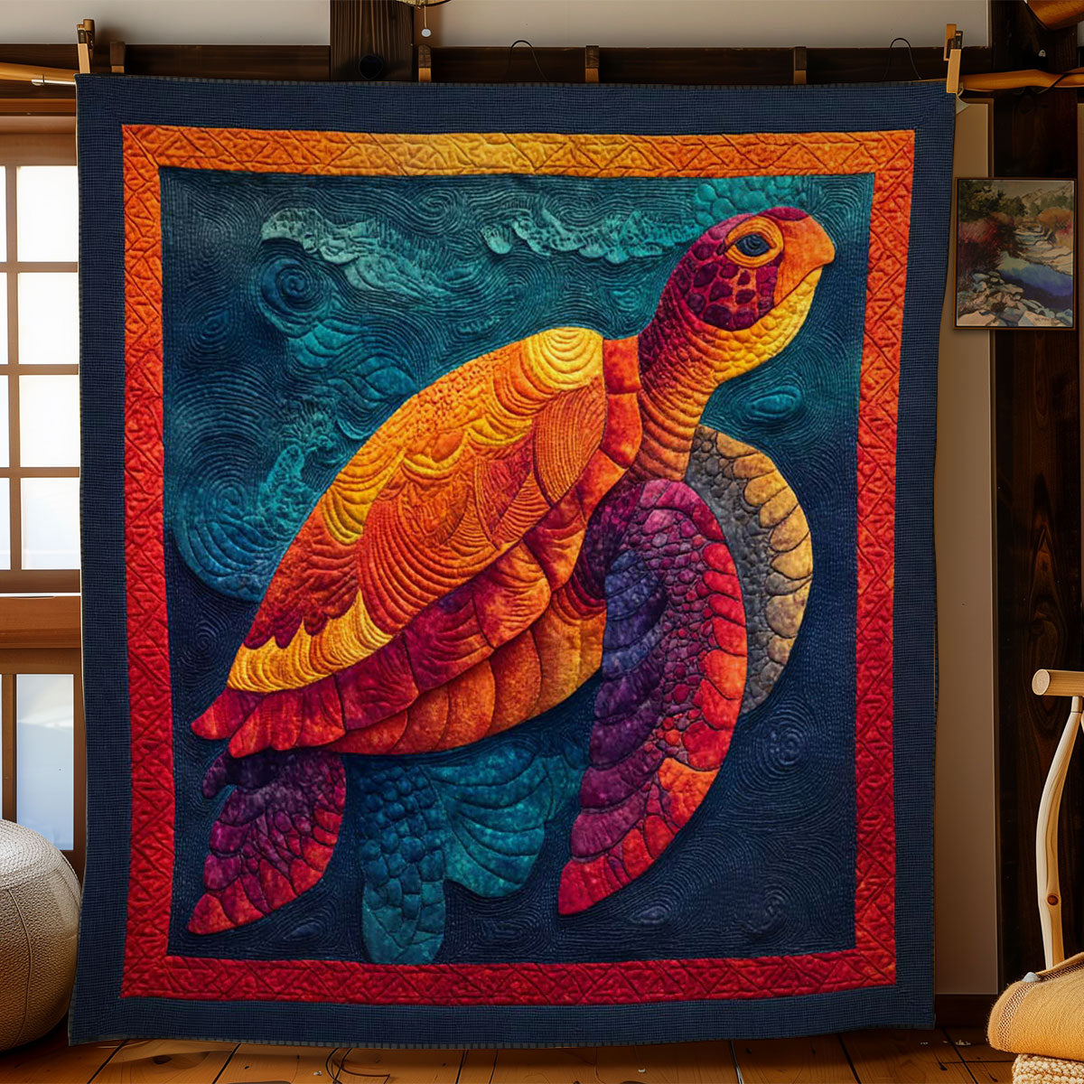 Star Turtle WN1404079CL Quilt