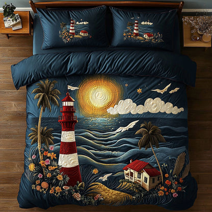 Ocean Breeze Lighthouse WX0507027CL Duvet Cover Set