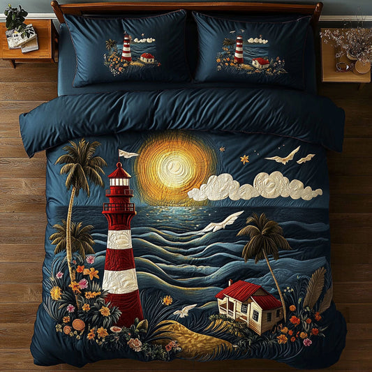 Ocean Breeze Lighthouse WX0507027CL Duvet Cover Set